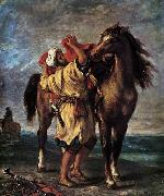 Eugene Delacroix Marocan and his Horse Germany oil painting artist